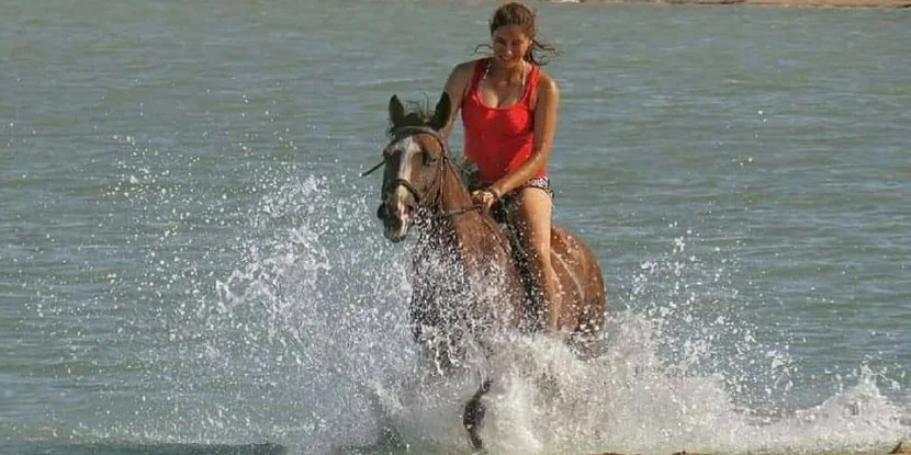 Private Horse riding 3 hours - Swimming with horse and sunset